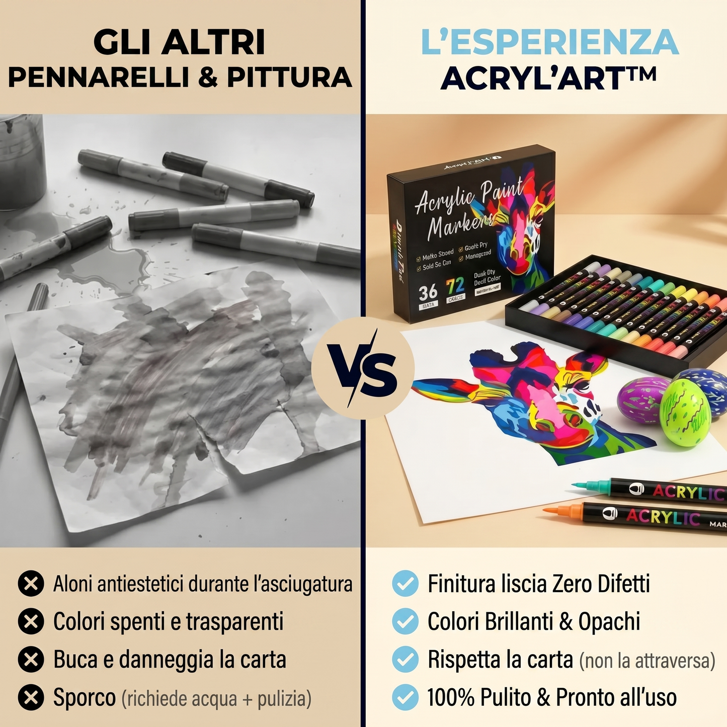 L'ACRYL'ART™ - Pennarelli Acrilici